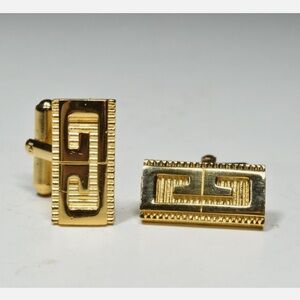 Givenchy 1980 gold cufflinks